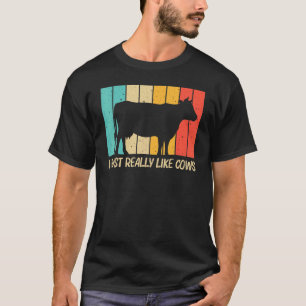 Camiseta Vaca Para Homens Fazendas Animais Frigoríficos