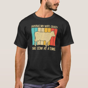 Camiseta Vaca Para Homens Meninos Fazendeiro de Vaca Pecuár