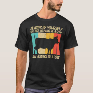 Camiseta Vaca Para Homens Mulheres Animal de Fazenda Vaca