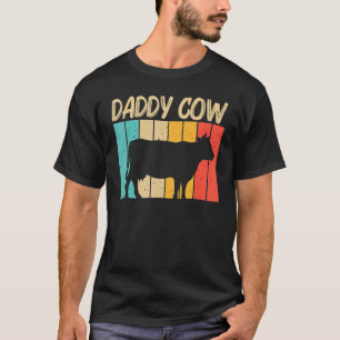 Camiseta Vaca Para Homens Pai Animal de Fazenda Vaca Fazend