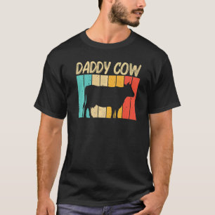 Camiseta Vaca Para Homens Pai Animal de Fazenda Vaca Laticí