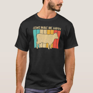 Camiseta Vaca Para Homens Vaca Agricultura De Leite