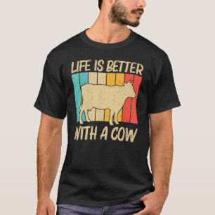 Camiseta Vaca Para Homens Vaca Exploradoras De Produção De