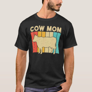 Camiseta Vaca Para Mãe Vaca Mãe Fazendeiro Pecuária Leiteir