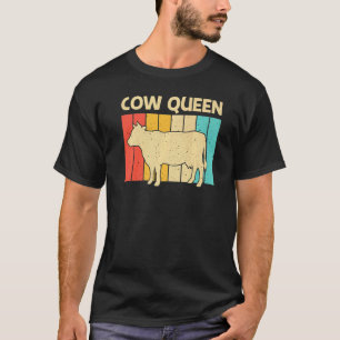 Camiseta Vaca Para Mulheres Meninas Vaqueira Pecuária Leite