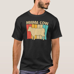 Camiseta Vaca Para Mulheres Raparigas Fazendeiros De Vaca