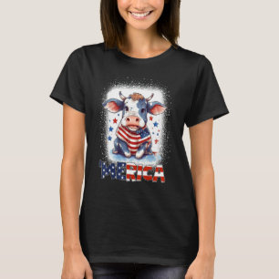 Camiseta Vaca Patriótica Bezerra 4 de Julho Fogos de Artifí