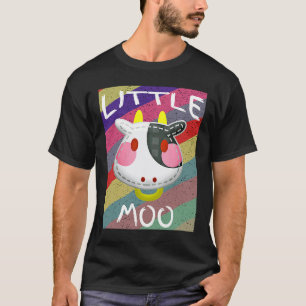 Camiseta Vaca Pequena Moo CGLRE Regressão de Idade Pequena 