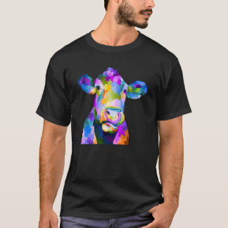 Camiseta Vaca Pop Colorida