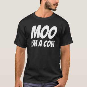 Camiseta Vaca Preguiçosa Fantasia de Halloween de Vaca Anim
