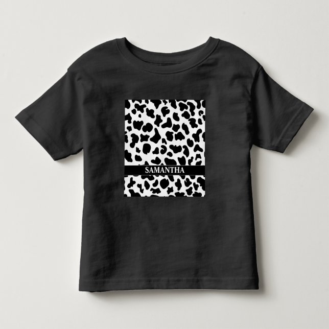 Camiseta Vaca Preta e Branca (Frente)