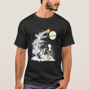 Camiseta Vaca Rena Santa Fantasia Na Neve Feliz Natal Vaca