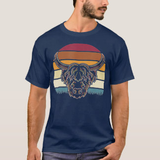 Camiseta Vaca Retro Highland
