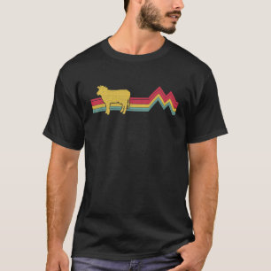 Camiseta Vaca retrorreflectora. Vintage Style Farmer Farmer