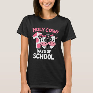 Camiseta Vaca Sagrada 100 Dias De Escola Professores De Men