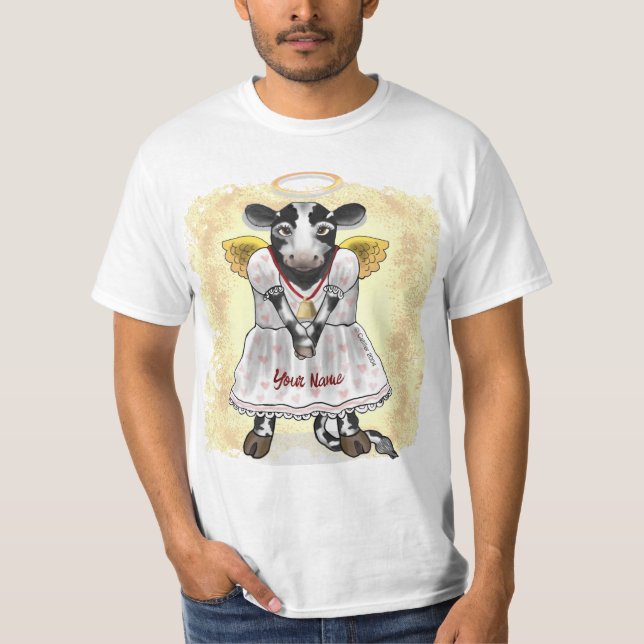 Camiseta Vaca Sagrada Anjo   (Frente)