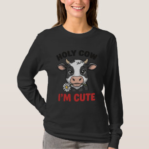 Camiseta Vaca Sagrada Eu Sou Fofa Vaca Engraçada Desenho Vi