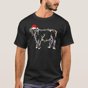 Camiseta Vaca Santa Hábito Fada de Natal Leve Xmas