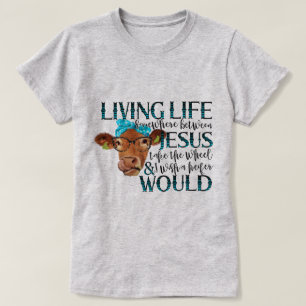 Camiseta Vaca Sarcasiana Deseje Uma Heifer Engraçado Impres