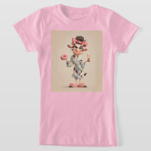 Camiseta Vaca Sassy no modo Spa