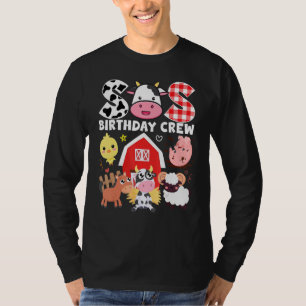 Camiseta Vaca Sis Aniversário Tema Fazenda Da Tripulação