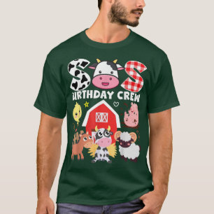 Camiseta Vaca Sis Aniversário Tema Fazenda Da Tripulação