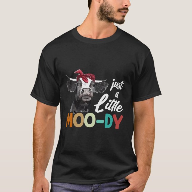 Camiseta Vaca - Só Um Pouco Mu-Dy - Vaca-Vaca - Engraçada (Frente)