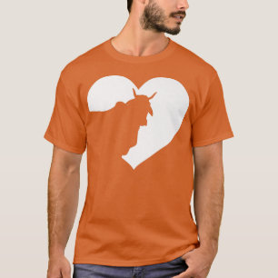 Camiseta Vaca Só Uma Menina Que Ama Vacas Farmer Cardíaco V