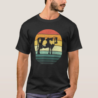 Camiseta Vaca Sunset Retro Vintage Poultry Farmer Cow Tea