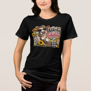 Camiseta Vaca Totalmente Fabulosa Gráfica