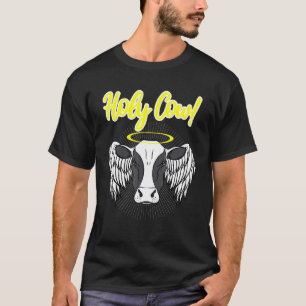 Camiseta Vaca Trocadilho Sarcástico Vaca Sagrada