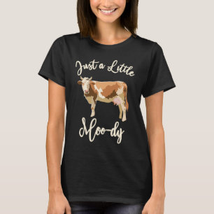 Camiseta vaca, um pouco de moo, um criador de vacas engraça
