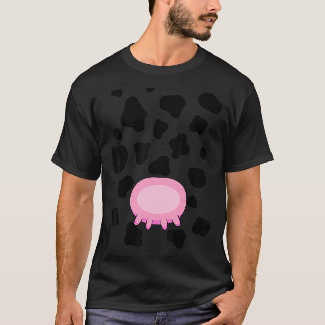 Camiseta Vaca Utters Figurino Bonito Homens do Dia das Brux (Frente)