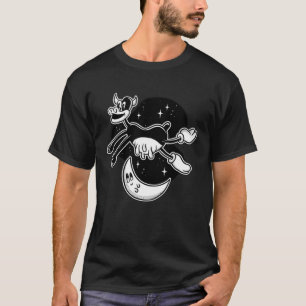 Camiseta Vaca via-láctea lua espaço salto