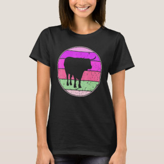 Camiseta Vaca Vintage Vaca Legal Animal Estilo 80s 90s