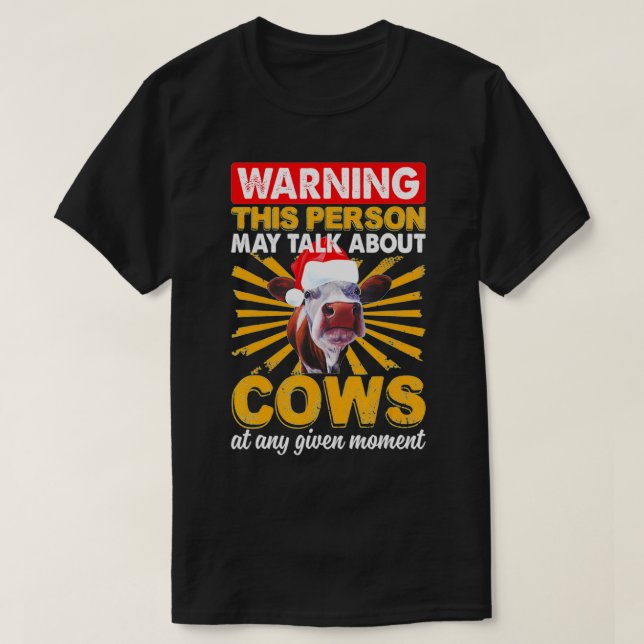 Camiseta Vacas A Qualquer Momento (Frente do Design)
