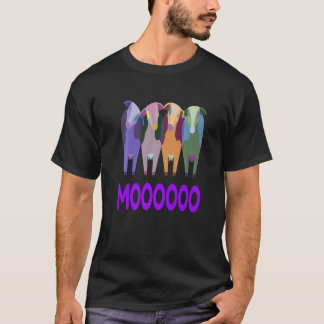 Camiseta Vacas Coloridas Lindas Fazendo Moooooo Premium