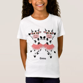 Camiseta Vacas dançantes bonitas e engraçadas