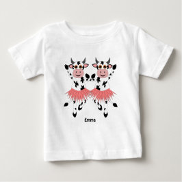Camiseta Vacas dançantes bonitas e engraçadas