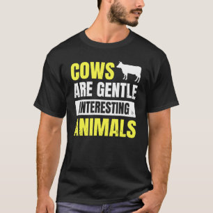 Camiseta Vacas de Fazenda São Animais Interessantes e Manso