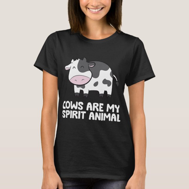 Camiseta vacas de vaca são o meu animal espirituoso (Frente)
