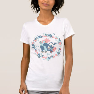 Camiseta Vacas-do-mar-de-bico-branca