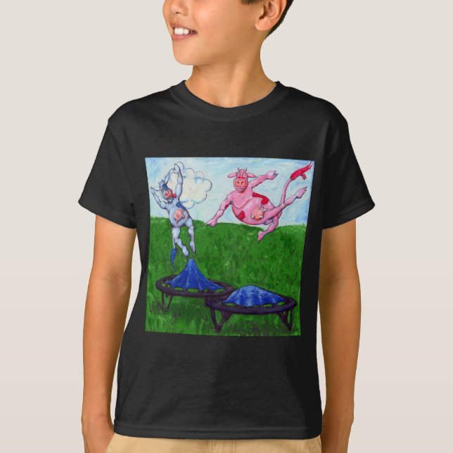 Camiseta Vacas do trampolim (Frente)
