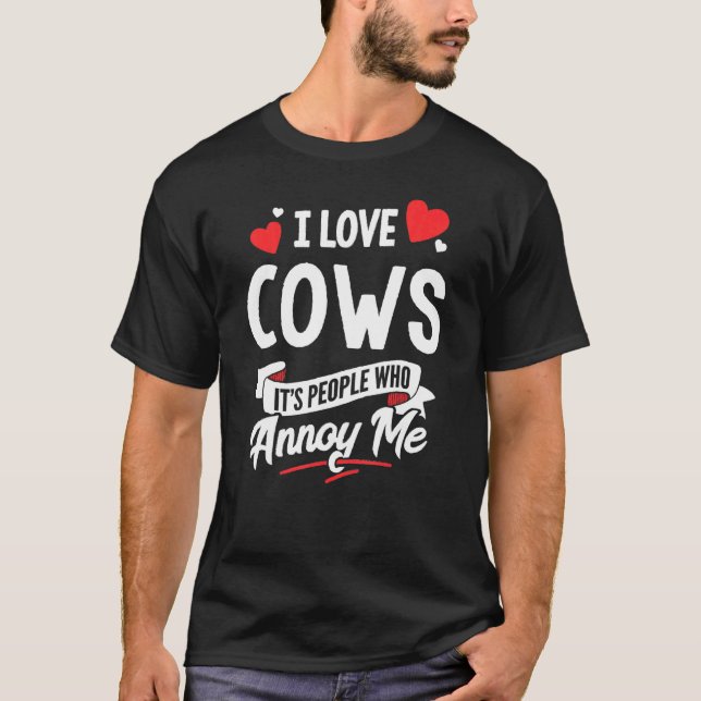 Camiseta Vacas Eu Amo Vacas (Frente)