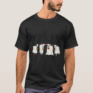 Camiseta Vacas Fantasmas Engraçadas Vacas do Dia das Bruxas