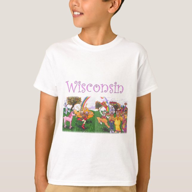 Camiseta Vacas Groovy de Wisconsin (Frente)