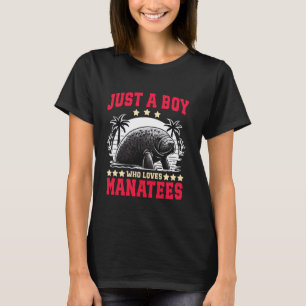 Camiseta Vacas Marinhas Aquáticas Apenas Um Rapaz Que Ama M