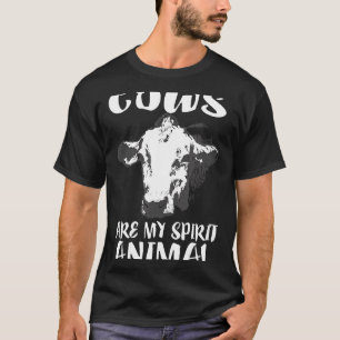 Camiseta Vacas São Meu Animal Espiritual Fazenda de Vacas