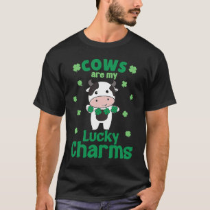 Camiseta Vacas São Meus Amuletos da Sorte Dia de São Patríc