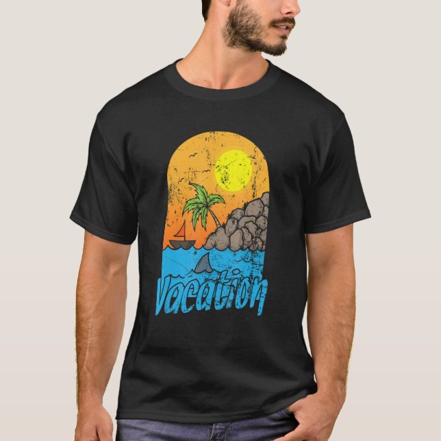 Camiseta Vacation Summer Sun and Beach (Frente)